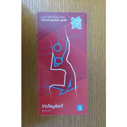 2012 LONDON OLYMPICS ORIGINAL £55 TICKET FOR VOLLEYBALL + SPECTATOR GUIDE