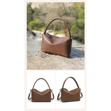 Women's Genuine Leather Tote Bag Purse Handbags Brown