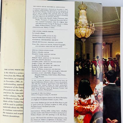 The Living White House Lonnelle Aikman First Edition 1966 Hardcover Book