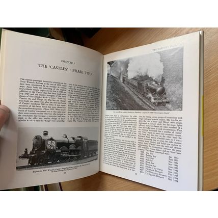 1973 "THE GWR STARS, CASTLES & KINGS" RAILWAYS TRAINS LARGE HARDBACK BOOK (P5)