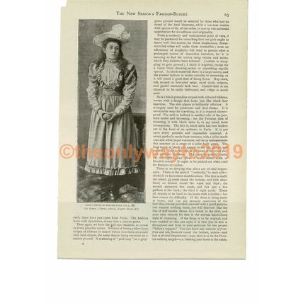 New Season Liberty Dress (2) Victorian Fashion, Book Illustration (Print), c1893