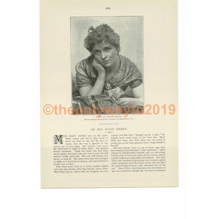 Type of English Beauty, Victorian Girl, Book Illustration (Print), c1893