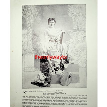 Art From Life - Perdita And Oxford, England, Book Illustration (Print), 1896