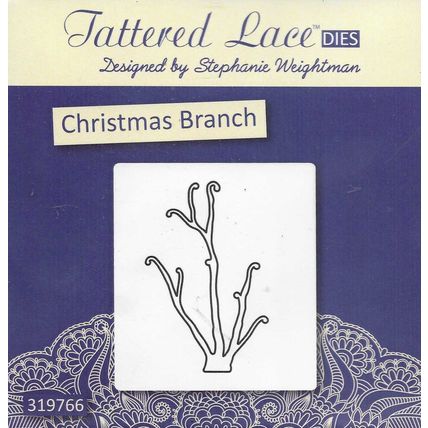 Tattered Lace. Christmas Branch Die. Die Cutting Cardmaking Scrapbooking