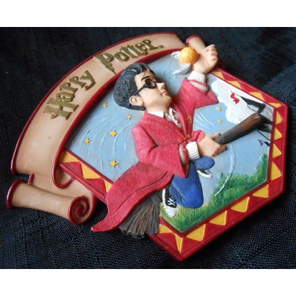 Harry Potter Wall Plaque Decoration by Enesco 2000 - Quidditch Golden Snitch VGC