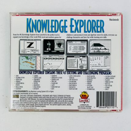 Knowledge Explorer Apple MacIntosh CD-ROM Educational Software