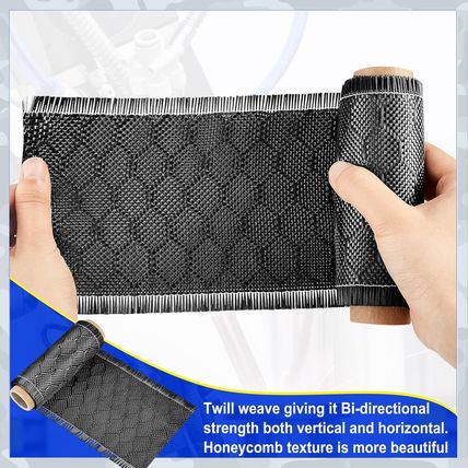 1 Roll Bee Hive Carbon Fiber Fabric 4 Inch X 5 Feet Black Carbon Fiber Cloth 2 X