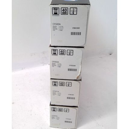 New HP 202A Genuine HP 4pk Toner Cartridges Black, Cyan, Yellow, Magenta