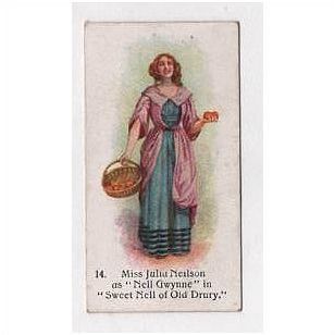 Players Past and Present 1916 Cigarette Card No 14 Miss Julia Neilson