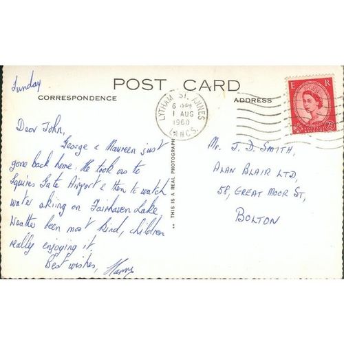 Vintage PC 1960 - The Pier & Sands, St. Annes-On-Sea, Lancashire
