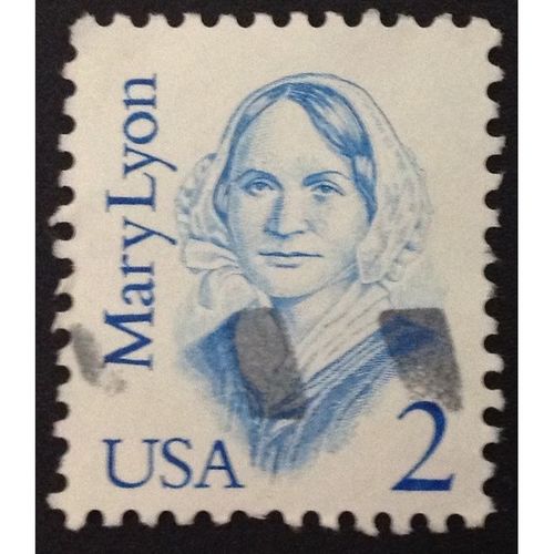 US Stamp #2169 used: 1987 2c Mary Lyon [4]