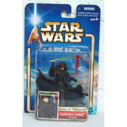 STAR WARS ' AOTC 'LUMINARA UNDULI .. JEDI MASTER (blue carded)