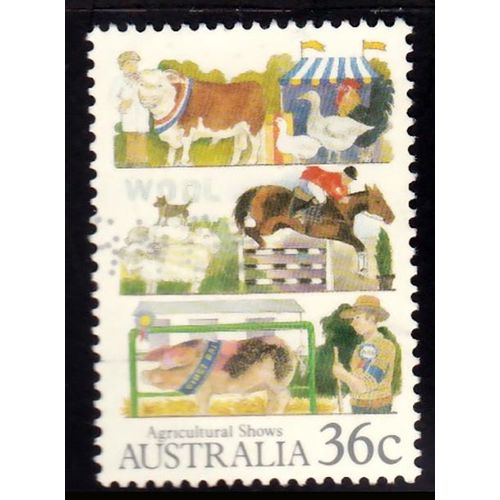 Australia 1987 Agricultural Show 36c Used Stamp Agriculture Horse