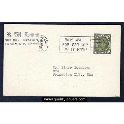 Canada #P74B Postal Card George VI USED