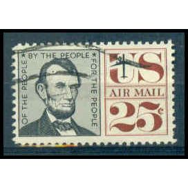 Used C59 25c Abraham Lincoln Fine WA0777