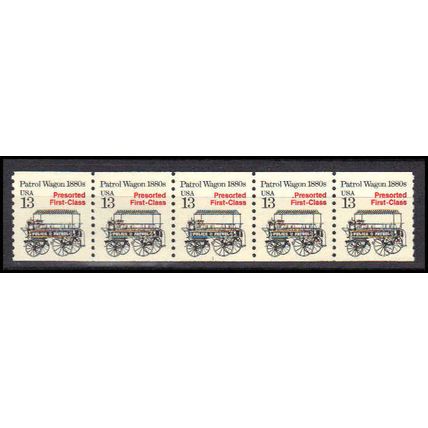 2258 13c Police Wagon Very Fine MNH Dry Gum PNC 1/5 X3150