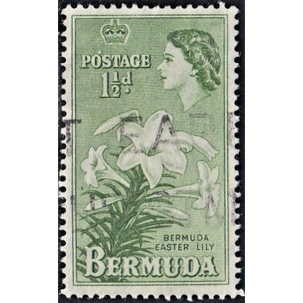 Bermuda, 1953-58 Easter Lilies, SG 137 (Scott #145), used