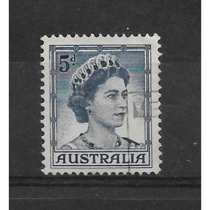 Australia.SG314 5d Queen Elizabeth II (Deep Blue).Fine Used.Jan22s