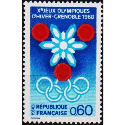 France. 1967 60c S.G.1746 Mounted Mint