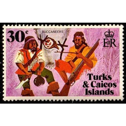 Turks & Caicos Islands 1971 Pirate Buccaneers 30c MNH Stamp