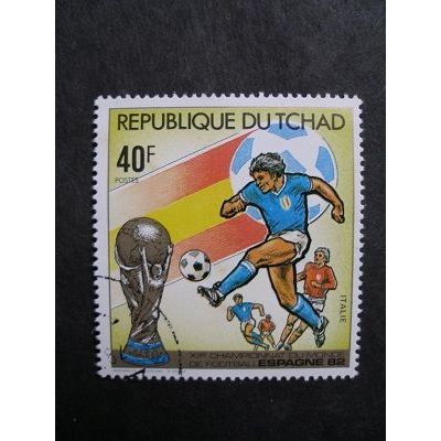 Chad 1 982 - FIFA World Cup 1982 - Spain ( Italy ) - Used
