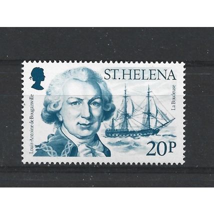 St Helena.SG495 20p Louis-Antoine de Bougainville and La Boudeuse.UM/Mint.Mar24