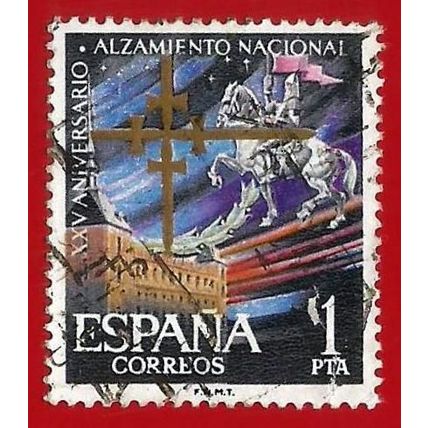 España. Spain. 1961. Edifil # 1355. Alzamiento Nacional. Alcazar de Toledo