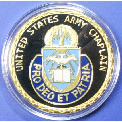US Army, Chaplain. Challenge Coin. 1.50". 65b.