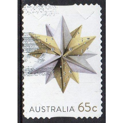 Australia 2019 Christmas - Star - Foiled / Embellished 65c s/a Used