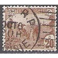 Tunisie 1906 Michel 35 O Cote (2005) 0.40 € Paysan avec charrue Cachet rond