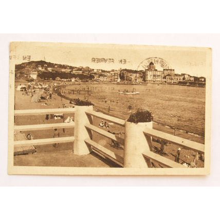 1939 postcard La Plage de Frejus et Saint Raphael