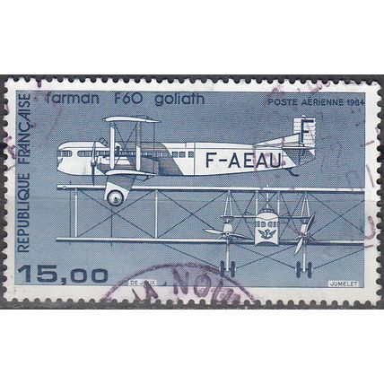 France 1984 Michel 2428V O Cote (2008) 4.50 € Farman F 60 Goliath Cachet rond