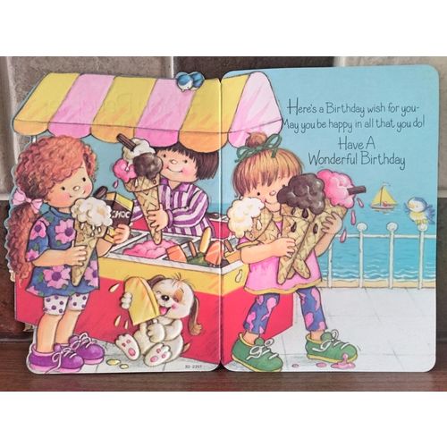 daughter birthday card - For You Daughter - with lots of love - ice cream