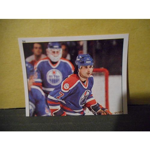 Paul Coffey,1983-84 OPC Minni Stickers,#94,Edmonton Oilers