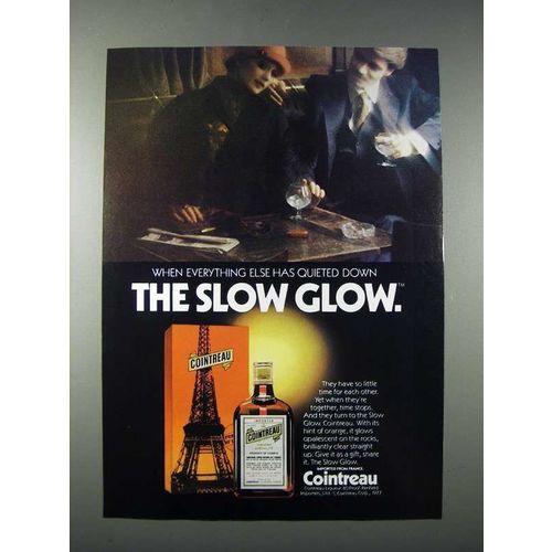 1978 Cointreau Liqueur Ad - The Slow Glow