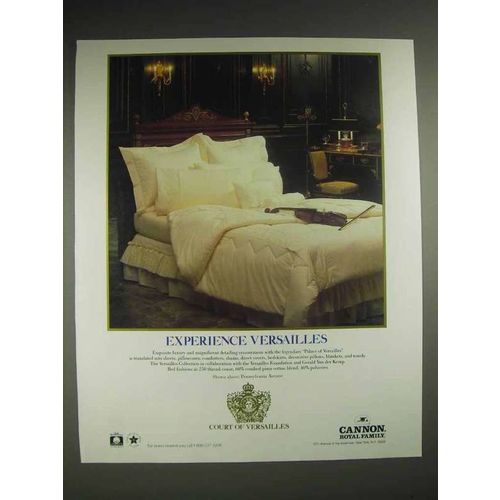 1987 Cannon Pennsylvania Avenue Bedding Ad - Versailles