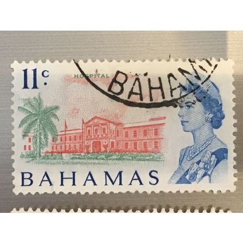 Bahamas QEII 1970 11c Hospital Used SG 302a Sc 259 postage stamp elizabeth queen