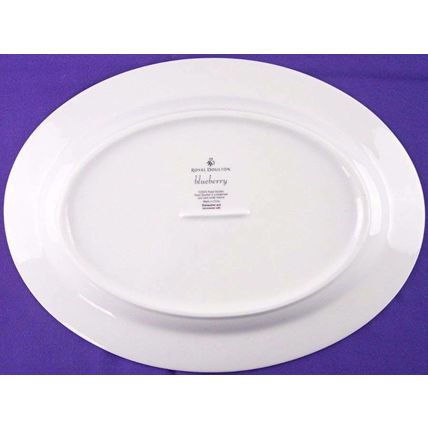 NEW Royal Doulton 12" Oval Serving Platter, Blueberry, Mint Condition!
