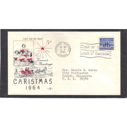 FDC Rose Craft 5c Christmas (Cachet-Typed/A) CV39352