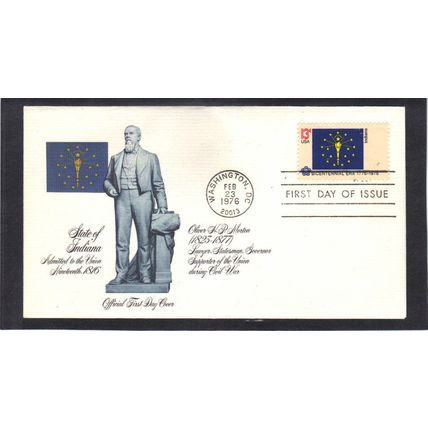FDC Fleetwood 1651 13c Indiana (Cachet-U/A) CV39600