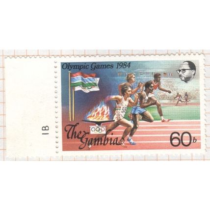 Gambia stamps 1984 - 60b multi - Olympic Games - MH