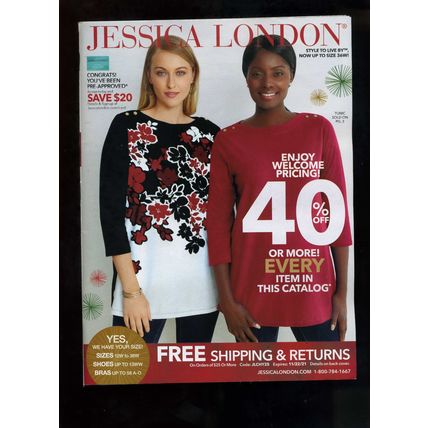 "JESSICA LONDON " Plus-Size Women's Fashion & Lingerie ~ CATALOG FALL 2021 NEW