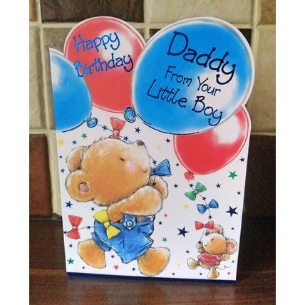 daddy birthday card - Happy Birthday - Daddy from your little boy