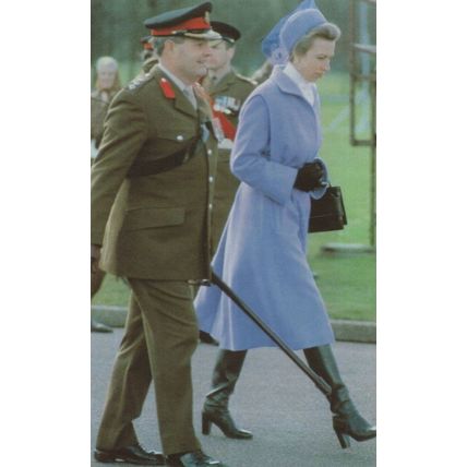 Princess Anne at Sandhurst 1982 Postcard