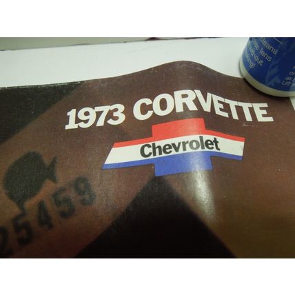 Vintage Chevy 1973 Corvette Poster Dealership Sales Posters