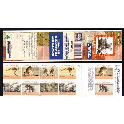 Australia 1994 $4.50 Koalas & Kangaroos Booklet 1 Roo - CANBERRA STAMPSHOW'96