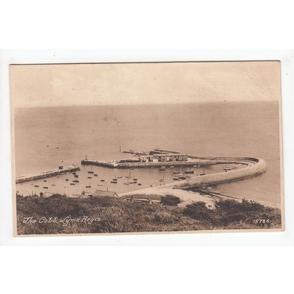 The Cobb Lyme Regis Postcard Dorset Local Publisher F G Isbell