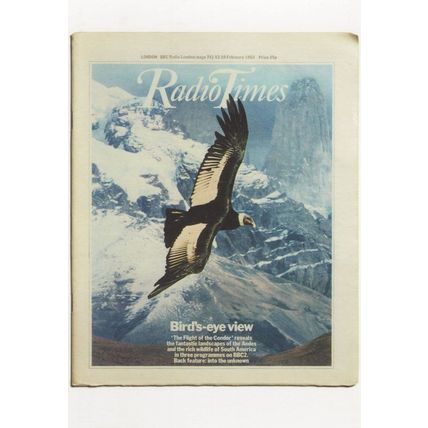 The Flight Of The Condor TV Show BBC Radio Times Postcard