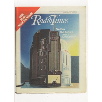 BBC Broadcasting House Made Of Old Wireless Radio 1982 Times News Postcard