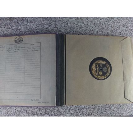 Vintage HIS MASTER'S VOICE 10" 78 Album Book Folder including 24 x 78RPM Records